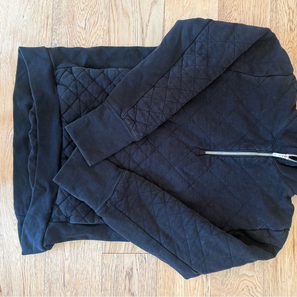 lululemon athletica Black Quilted Bomber Jacket